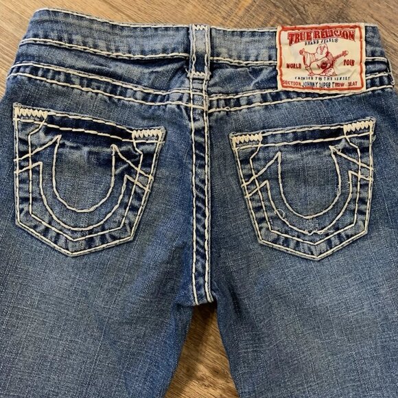 True Religion Blue Flare & Wide Leg Jeans - Picture 5 of 7